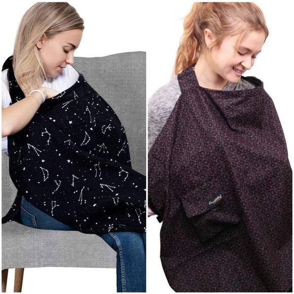 2 Lot Womens Maternity Nursing Cover Feeding Knuddlestuff San Fran Baby Solar Sy - Picture 1 of 10